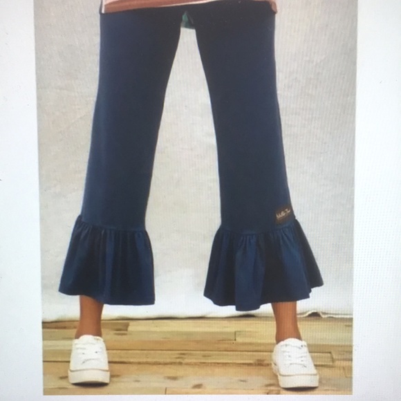 Matilda Jane Sophia Big Ruffle Navy Pants size Small - Picture 2 of 7